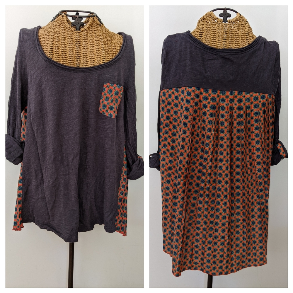 Anthropologie Paper Locket adorable shirt L